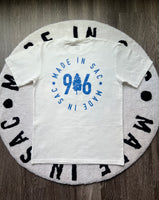 916 Circle Tee (white/blue)