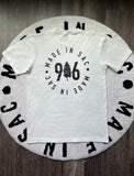 916 Circle Tee (white/black)