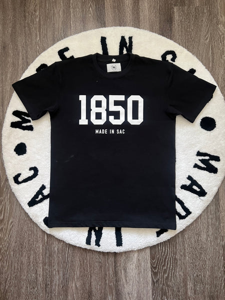 1850 Retro Tee (black/white)